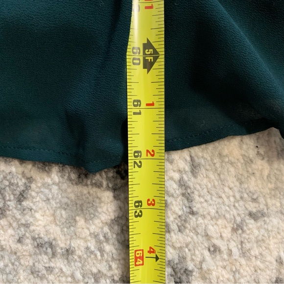 Lulus Large Thoughts of Hue Emerald Green Surplice Maxi Dress NWOT - Picture 17 of 17